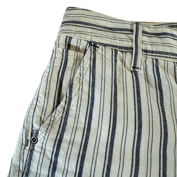 EUC GAP Limited Edition Low Rise Cotton Shorts  Blue & White Stripes (Size 27/5) - Picture 2 of 8